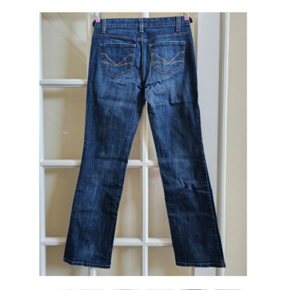 Nine West Women's Sz 4x26 Jean Mid Rise Straight Blue Denim Wash - Picture 2 of 6